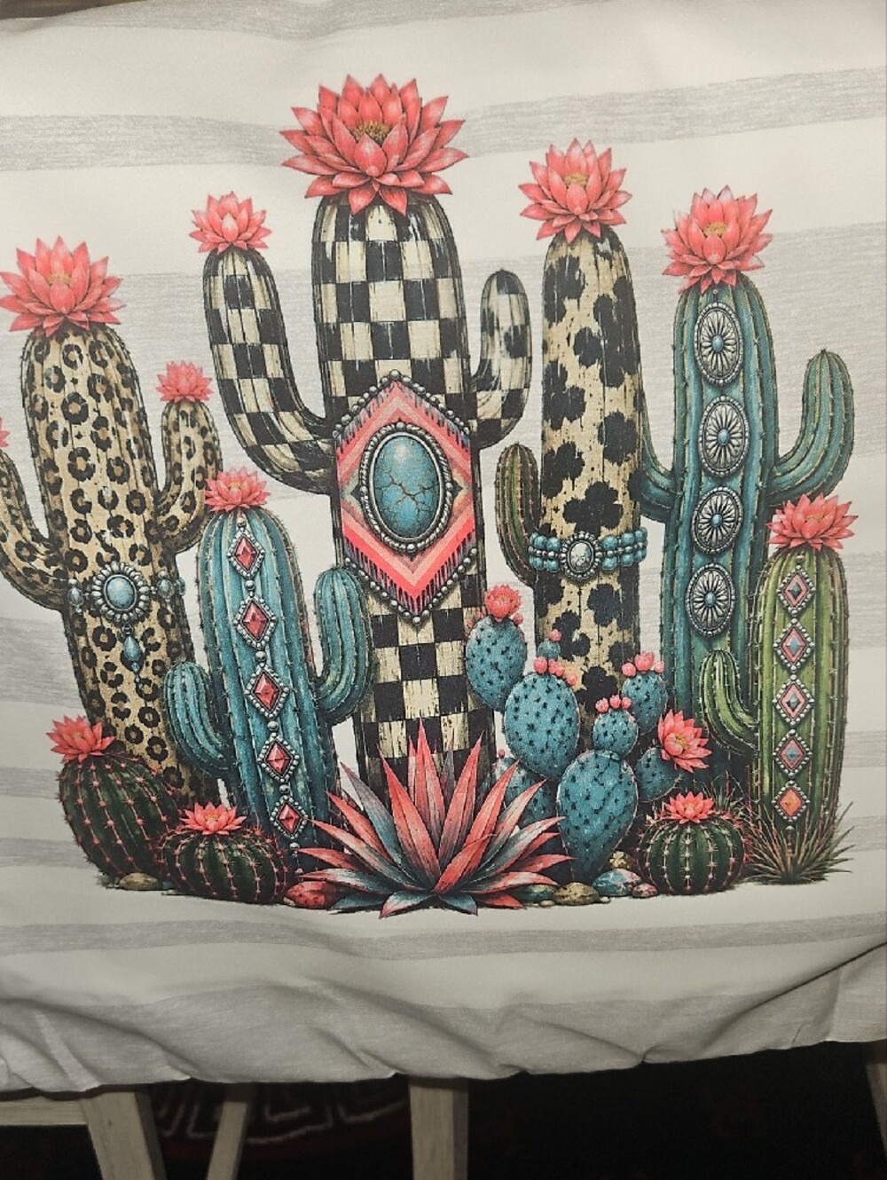 Pillowcases King Set Of 2 Custom Cactus Sublimation Print New
